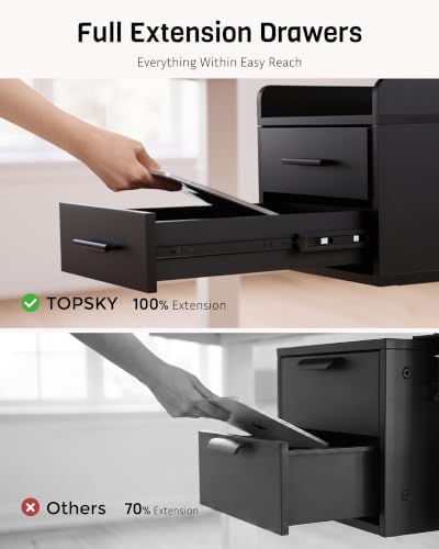 Under Desk Drawer for Standing Desk, No Drill, 30 lb, Desk Leg Mounted - Image 4