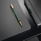 Dacasso Black Leather 34" x 20" Desk Mat Without Rails - Image 5