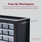 IRIS USA 32-Drawer Organizer with 4 Bins and Dividers, Garage Tool, Black - Image 6