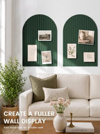 Large Arched Felt Bulletin Board 35.4''×23.6'', Pine Green - Image 4