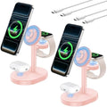 Mag-Safe Charger 3 in 1 Charging Station for iPhone AppleWatch AirPod 2Pack by Hevanto