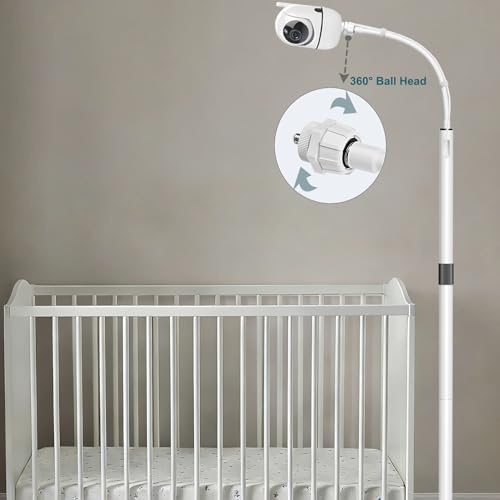 Baby Monitor Floor Stand Mount Compatible for Nanit Pro (with Flex Stand),Vtech HQ Max/VM901/VM924/VM919/RM7764,Momcozy,Babysense(MaxView),HelloBaby,Heavy-Duty Stand - Image 6