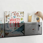 ROYALITA 2-Pack Acrylic Magazine Holder Brochure Holder, Gray 36 Inch - Image 2