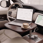 Car Desk for Laptop, Car Food Tray for Tesla Model Y/3, Car Tray Table,Square Cup Holder Tray for Eating, Laptop Work & Charging Stops, 4-Way Locking Base by Unknown