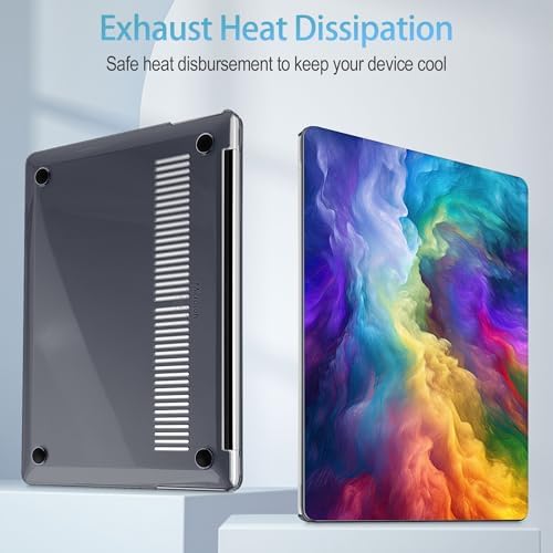 Mektron Case for 13.8" Microsoft Surface Laptop 8/7 (2026/2024) Surface Laptop 13.8 Inch Cover Fits Model 2036, Keyboard Cover +Screen Protector +Dust Plugs, Rainbow Cosmic - Image 4