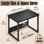 MARTY Countertop Organizer,17.1"x12.4", Cabinet Organizer Microwave Stand - Image 5
