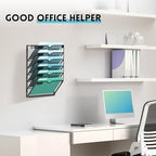 SUPEASY 6-Tier Wall File Organizer, Wall Mounted Mail Sorter, 2 Pack - Image 5