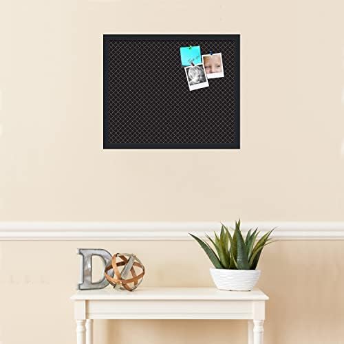 PinPix 22x18 inch Cork Bulletin Board. This Decorative Framed Pin Board Comes with Diamond Pattern in Black Design and Satin Black. Ideal for Home, Office Decor or School (PinPix-120) - Image 3