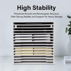 Mail Organizer Countertop, 15 Compartments Literature Organizer, Student Mailboxes for Classroom, Mail Sorter for Office, 13" X 12" X 13"(White,15 Slot) - Image 3