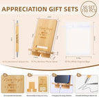 150 Pcs Employee Appreciation Gifts Bulk, 50 Wooden Phone Stands, 50 Motivational Pens with White Organza Bags, Thank You Gifts for Coworkers, Staff, Team, Volunteers, Nurses, Teachers, Office Desk - Image 2