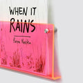 ROYALITA 2-Pack Acrylic Magazine Holder Brochure Holder, Pink 17 Inch by ROYALITA