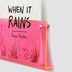 ROYALITA 2-Pack Acrylic Magazine Holder Brochure Holder, Pink 17 Inch by ROYALITA