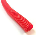 Electriduct 1/4" Split Wire Loom Tubing Polyethylene Corrugated Flexible Conduit (0.25 Inch ID) - Red- 3200 Feet by Electriduct