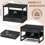 MARTY Desktop Printer Stand with Storage Drawer, Printer Riser for Desk - Image 4