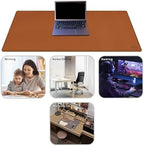 Vyaaa Cork & Leather Desk Pad, 43" x 20" Dual Sided Large Desk Mat, Large Mouse Pad on Top of Desks for Computer, Gaming, Home or Office (Brown) - Image 4