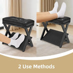 Adjustable Foot Rest Under Desk at Work, Wooden Footrest - Image 6