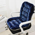 Desk Chair Cushion Soft Seat Cushions with Removable Cover Office Chair Pad Dorm Seat Pad with Back Support Rocking Chair Cushions,90×50cm (Navy) by GKWW