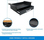 GOME Under Desk Drawer Storage with Laptop/Book/Folders Shelf, Double Layer Easy Slide-Out Undermount Drawer Organizer with Ball Sliding Track for Home Office Sit-Stand Workstation - Image 5