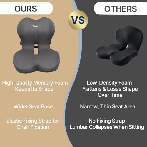 Navizam Lumbar Support Pillow for Office Chair with Memory Foam Cushion - Image 3