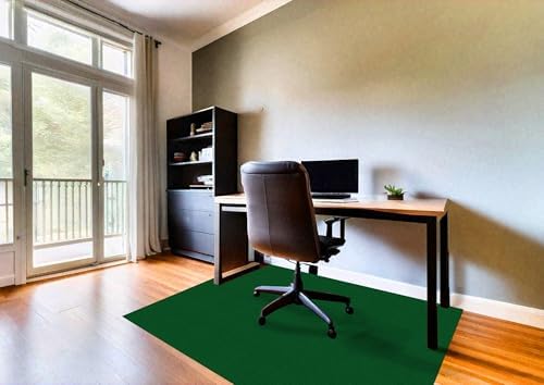 Rhino Mats, Rhino Hide Chair Mat (Lip Option), Office Computer Chair Mat for Hardwood, Tile, Laminate, Concrete and Vinyl Floors, Anti-Slip (Green, 48”x48”-Square) - Image 4