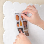 Scalloped Bulletin Board 24x18 inches, Decorative Felt Pin Board for Wall - Image 6