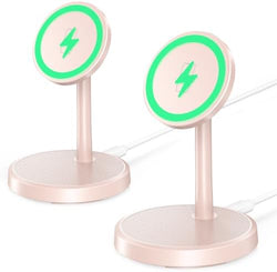 Magnetic Wireless Charger, 2-Pack 25W Fast Mag-Safe Stand for iPhone 17-12 by Xiauodo