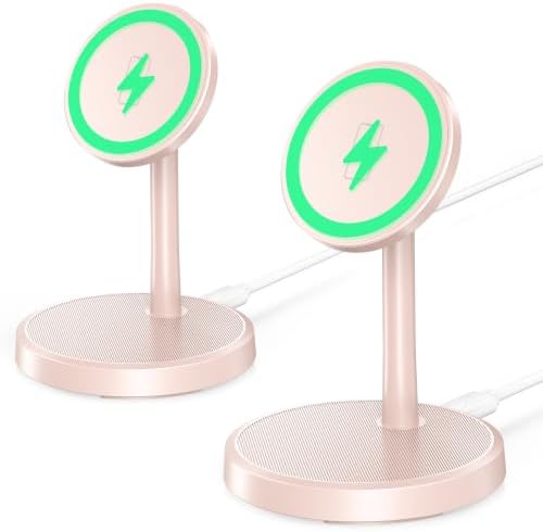 Magnetic Wireless Charger, 2-Pack 25W Fast Mag-Safe Stand for iPhone 17-12 by Xiauodo