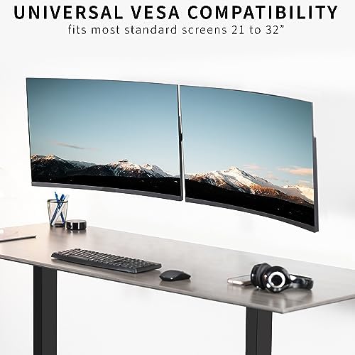 VIVO Premium Dual 21 to 32 inch LCD LED Monitor Wall Mount, Heavy Duty Telescoping Arms, Flush Wall Setup, Fits 2 Screens, Black, MOUNT-TS32B - Image 7