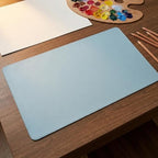 Blue Desk Mats Gaming Desk Pad, 24"x47" ZGLCQSGY Extended Mouse Pad Large Keyboard Mats, Laptop Mat for Desk, Desktop Mat Mousepad Office Decor for Women - Image 3