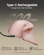 ProtoArc EM11 NL Wireless Ergonomic Vertical Mouse, Rechargeable, Pink - Image 3