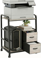 Printer Stand with Storage by Zexvida