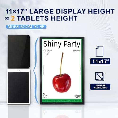 6-pack Magnetic Sign Holder, 11x17 Black Magnetic Paper Holder - Image 6