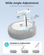Viozon Tablet Pillow Stand,Kindle Pillow Stand, Compatible with 4-11" Tablet/Phone with Small Bowl, Kindle Holder Accessories,Idea for Reading and Video Watching On Bed,Gray - Image 3