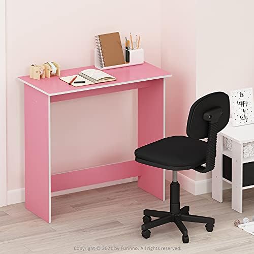 FURINNO Simplistic Study Table, Pink, 15.5 in x 31.5 in x 29.75 in (D x W x H) - Image 2