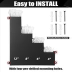Cable Zip Tie Storage Holder, Black, 10 x 9.5 Inch, 4 Pockets - Image 6