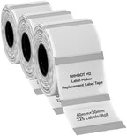 NIIMBOT M2/M3 Thermal Transfer Labels 1.57''x1.18'', for M2/M3 Label Maker, PET Material, Waterproof and High-Temperature Resistance, Long Storage Time, Clear Label Tape(40x30mm-225) (Pack of 3) by NIIMBOT%C2%AE