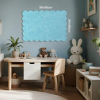 Scalloped Bulletin Board 36x24 inches, Decorative Felt Pin Board for Wall - Image 3