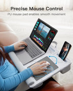 HUANUO Lap Desk - Fits up to 17 inches Laptop Desk, Marbling - Image 4
