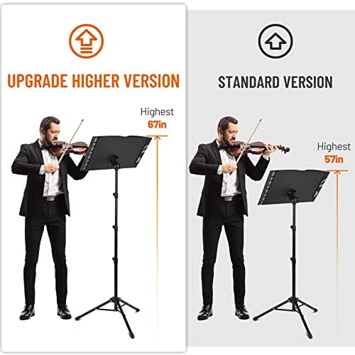 CAHAYA 5 in 1 Heightened Dual-use Sheet Music Stand Desktop Book Stand - Image 2