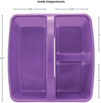 Teacher Created Resources Assorted Primary Colors Portable Plastic Storage Caddy 6-Pack for Classrooms, Kids Room, and Office Organization, (Blue, Green, Orange, Purple, Red and Yellow) 3 Compartment - Image 3