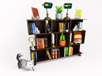 Mini Bookshelf Display Compatible with ZURU Mini Brands Books - Brown - Image 2