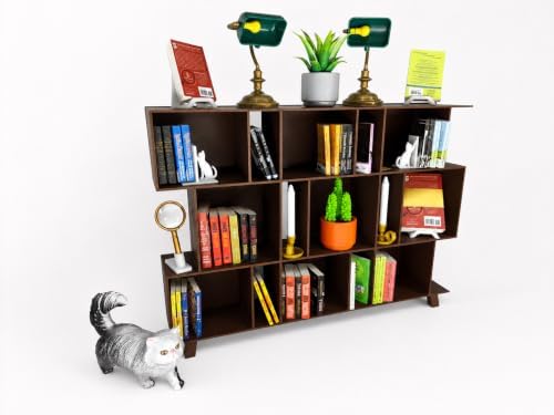 Mini Bookshelf Display Compatible with ZURU Mini Brands Books - Brown - Image 2