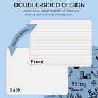 JUSTPAT 24 Pack Dry Erase Boards, 9"x12" Double Sided Easel Small Whiteboards with Lines for Kids, Students, Education Teacher Classroom, Mini Portable White Boards with 24 Markers, 24 Erasers - Image 2