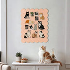 Scalloped Bulletin Board 24x18 inches, Decorative Felt Pin Board for Wall - Image 6