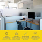 OBEX Acrylic Mounted Large Brackets Quality Desk Privacy Panel & Divider for Your Office Cubicle-Increase Separation & Improve Productivity (Clear, 18"W X 66"H) - Image 3