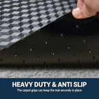 Chair Mat for Low Pile Carpet 36" x 48" PVC Office Carpet Protector, Black - Image 2