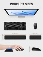 Cooling Gel Wrist Rest Set, TKL Keyboard & Mouse Wrist Support Pad - Image 6