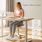 EUREKA ERGONOMIC Foot Rest Tilt Adjustable Metal Frame Light Blue - Image 4