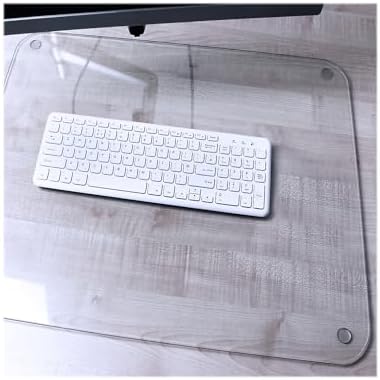 Desktex Glaciermat Anti-Skid Tempered Glass Desk Pad, 19-inch x 24-inch, Clear (FCDE1924G) - Image 2
