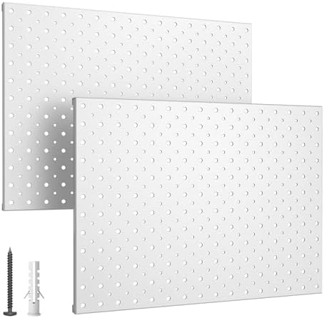 EVERHANGER Metal Pegboard Panels, Heavy Duty Pegboard Wall Organizer by ToolStorageOrganizer